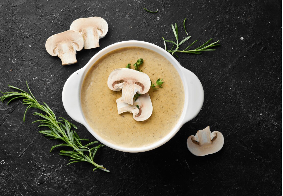 soupe de champignons à la crème