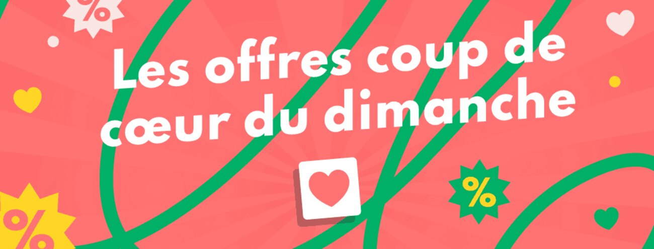 Les offres coup de cœur du dimanche bien-être