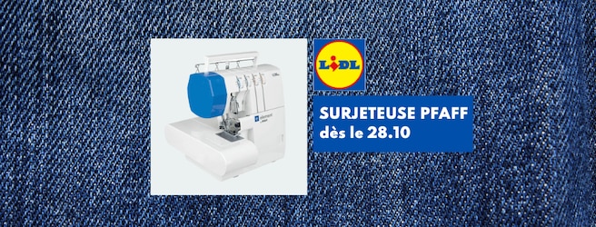 Zoom sur la surjeteuse PFAFF Lidl à 159€