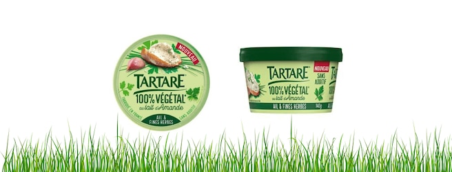 Tartare ail & fines herbes disponible en 100% végétal