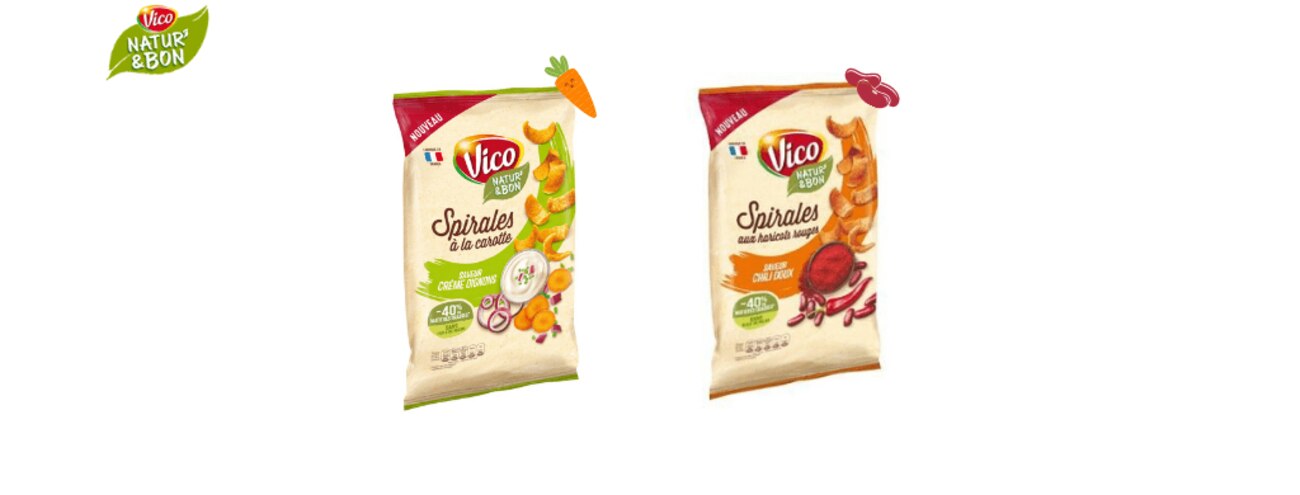 Vico enrichit sa gamme Nature & Bon avec des Spirales aux légumes