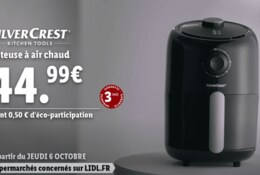 Zoom sur la friteuse à air chaud Silvercrest chez Lidl